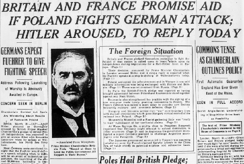 British and French
	  promise aid